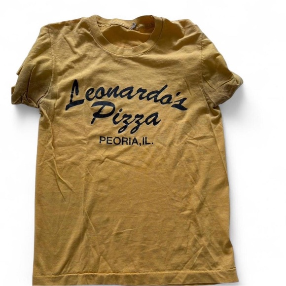 Vintage Tops - Vintage Mustard Yellow Graphic Tee